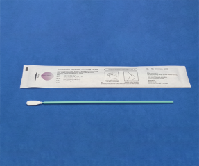 Mantacc 93050Q-76 3.0'' Dust-free Cloth Sampling Oropharyngeal Swab w/PP Handle, No Breakpoint