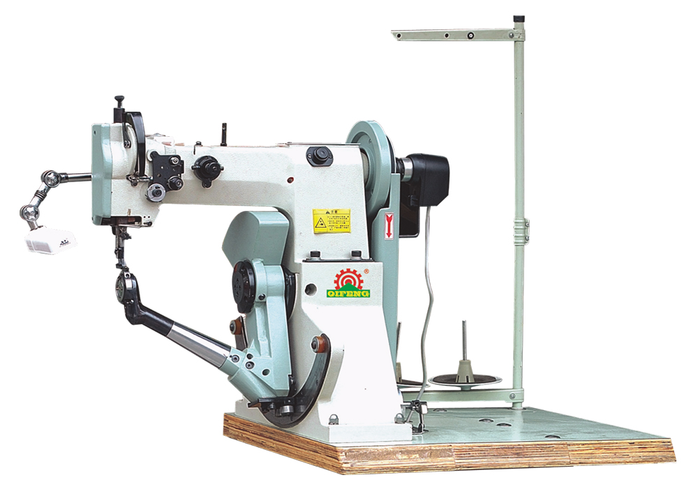 Double thread lockstitch seatedtype shoe-border stitcher with chainless driving oxhom QF-668MA