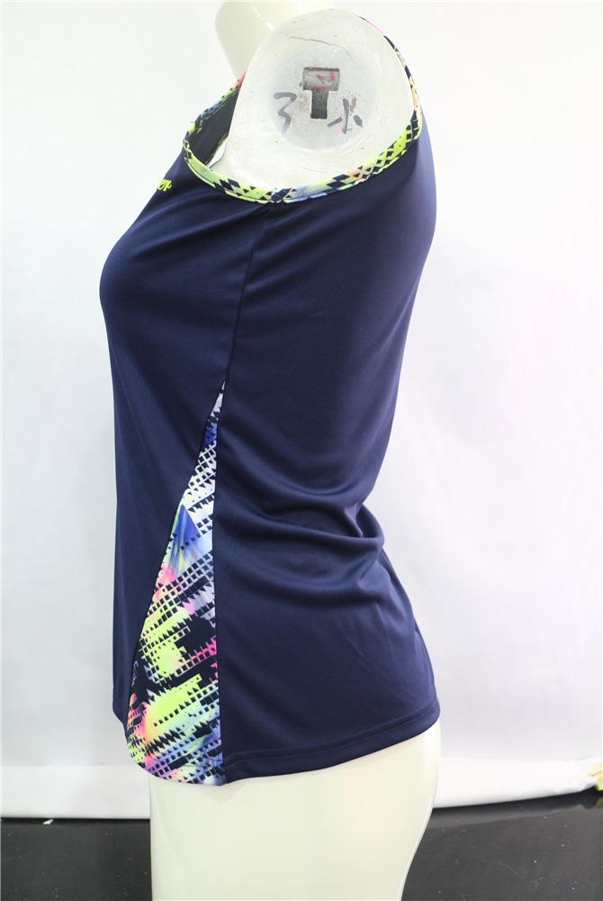 Ladies  Printed Insert & Binding Sports Vest-HM21FW037