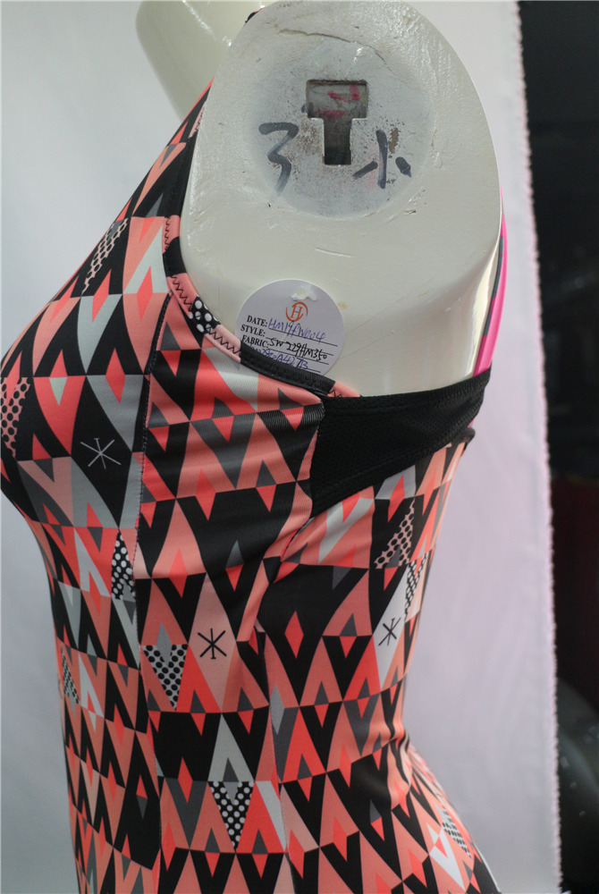 Ladies Cross Straps Printed Sports Vest-HM19FW004