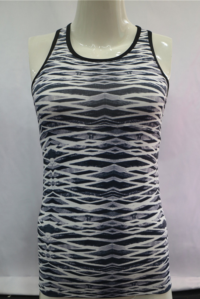 Ladies All Over Printed Sports Vest-HM19FW019