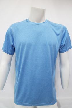Men's  Blue Active Round Neck Shirt-HM21SP007
