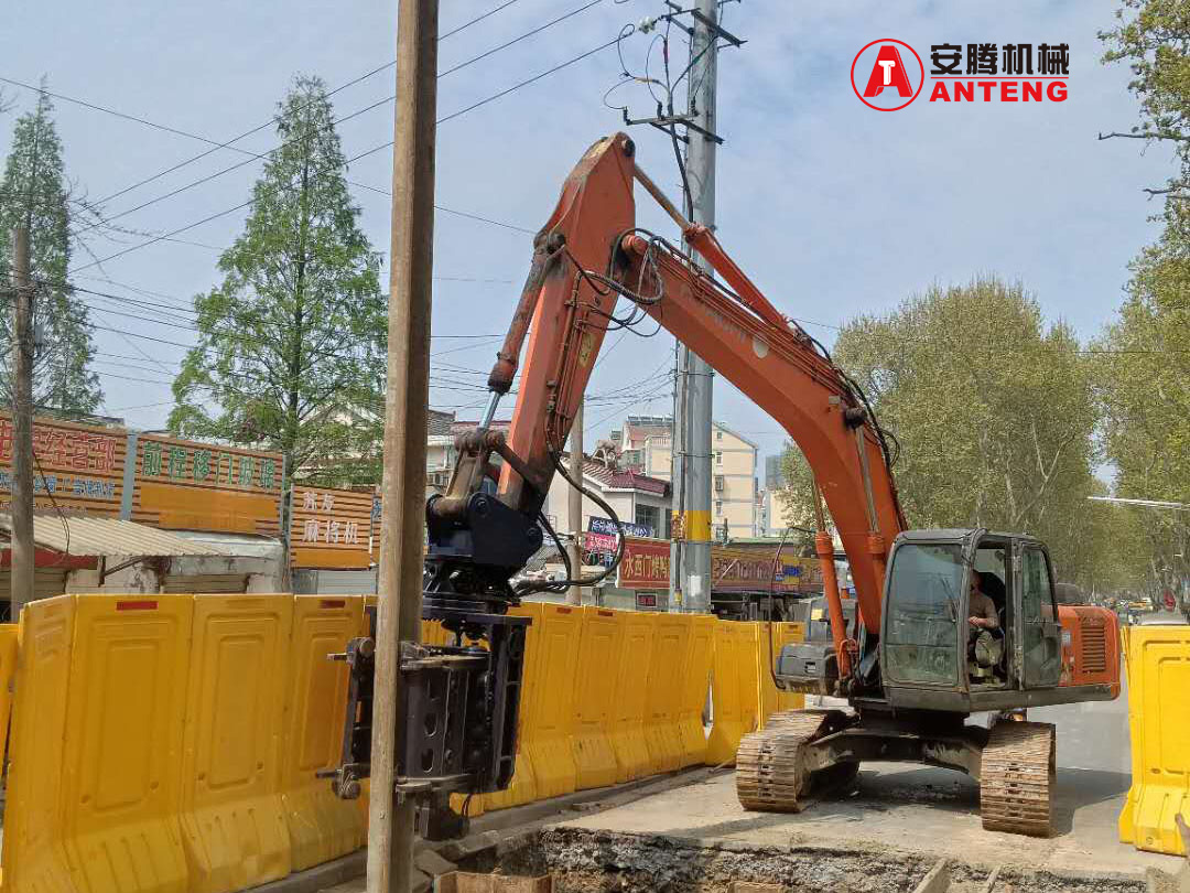 Anteng Side Grip Vibro Hammer for Urban Renewal Project