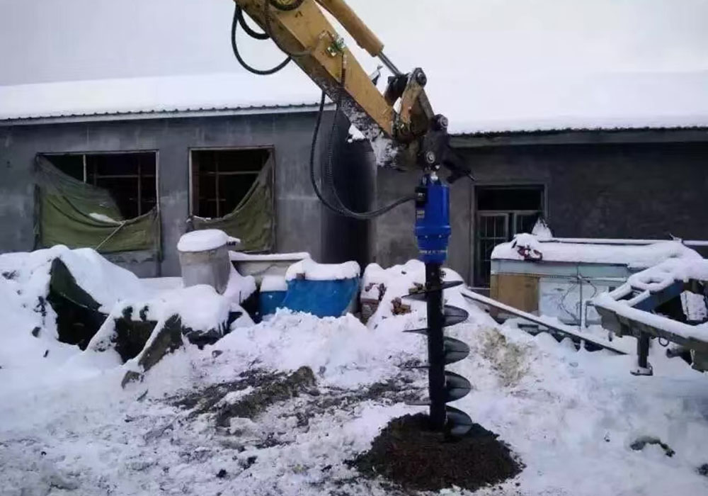 Excavator Auger Drill