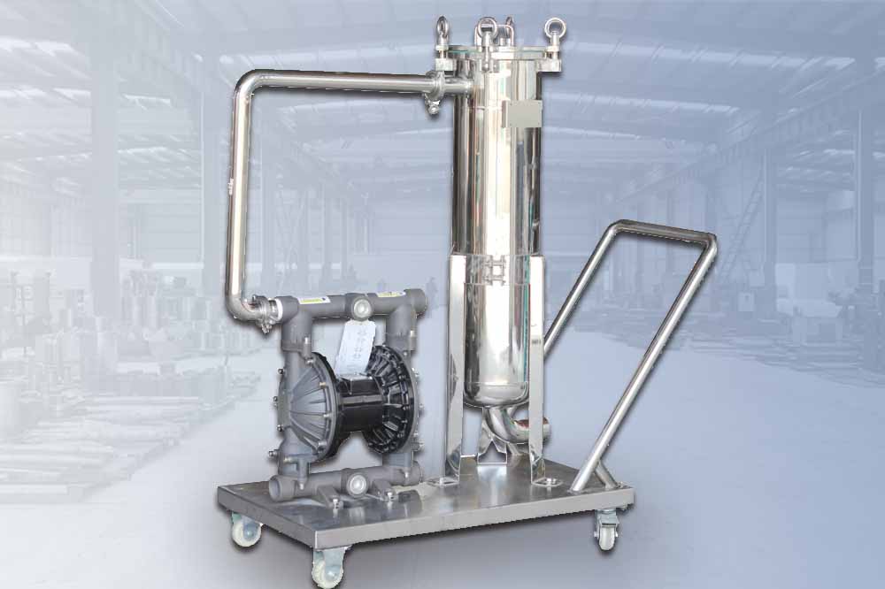 Filter and filling machine