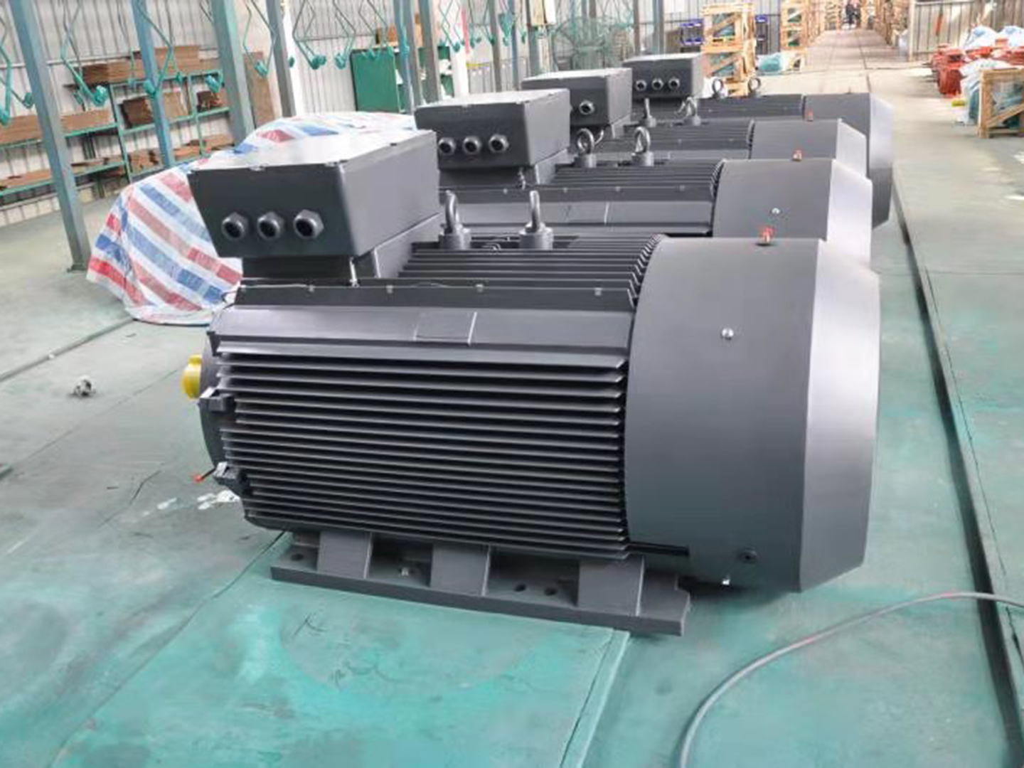 355KW 400KW 455KW 500KW TEFC motors exported to spanish pump plant in 2016