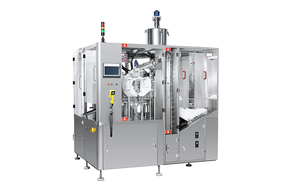Zhf-160 High-speed Double Heads Tube Filler and Sealer