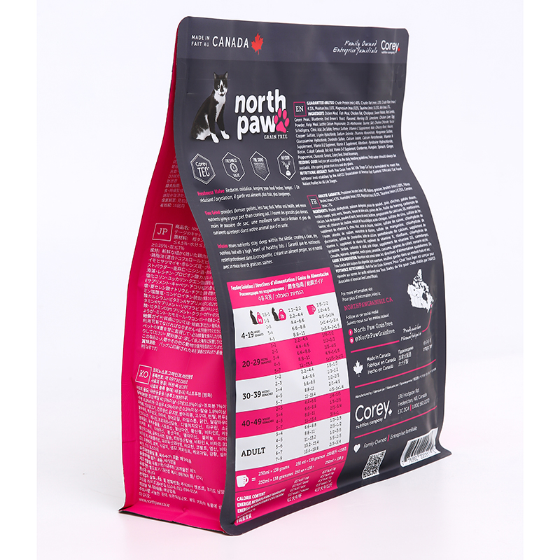 1kg Eight-Side Seal Easy Tear Zipper Bag Pet Food Packaging Bag