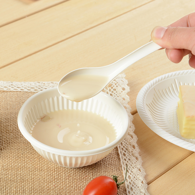 Disposable Soup Spoon Biodegradable Cornstarch Spoon