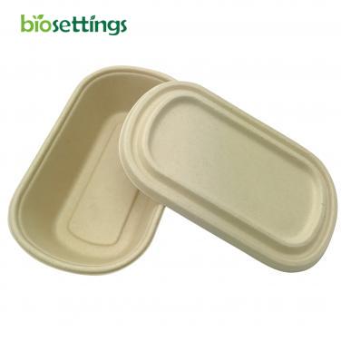 Biodegradable Disposable Sugarcane Bagasse 26OZ Food Container