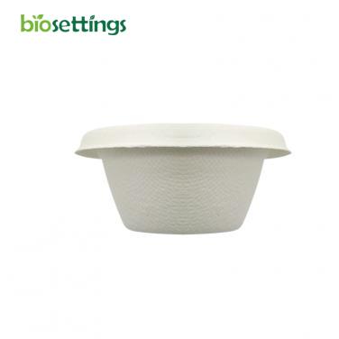 Biodegradable Disposable Sugarcane Bagasse 2 oz Cup with Sugarcane and Plastic Lid