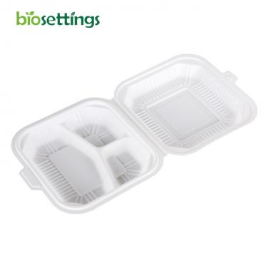 Disposable Cornstarch Takeout Box to Carry Meals To Go Great for Restaurant Carryout or Party