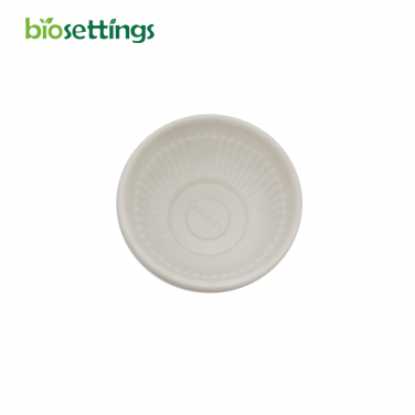 Eco Friendly Cornstarch Bowl Microwavable Heavy Duty Bowl Great for Hot Soup, Salad, Ice Cream