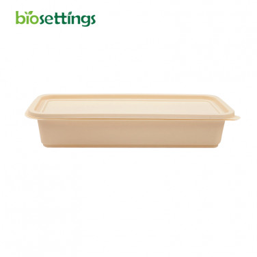 Biodegradable 500ml Cornstarch Food Container Disposable Lunch Box
