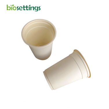Biodegradable Disposable 8oz Cornstarch Hot Cup