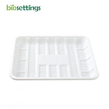 Cornstarch Food Tray Biodegradable Disposable Rectangular Plates