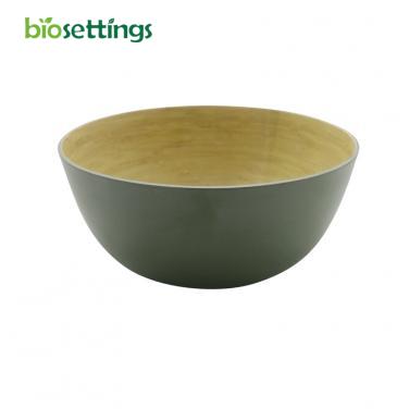 Biodegradabe and compostable bamboo fibre tableware set soup bowl eco-friendly