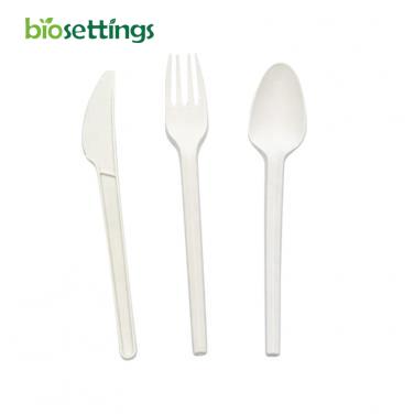 Biodegradable Disposable 150pcs CPLA Cutlery Set for Lunch