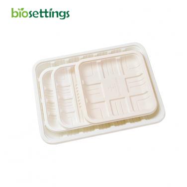 Biodegradable Cornstarch Tray Disposable Tableware