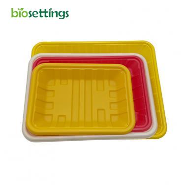 Compostable Pure PLA Biodegradable Fresh Meat Fruit Vegetable Trays