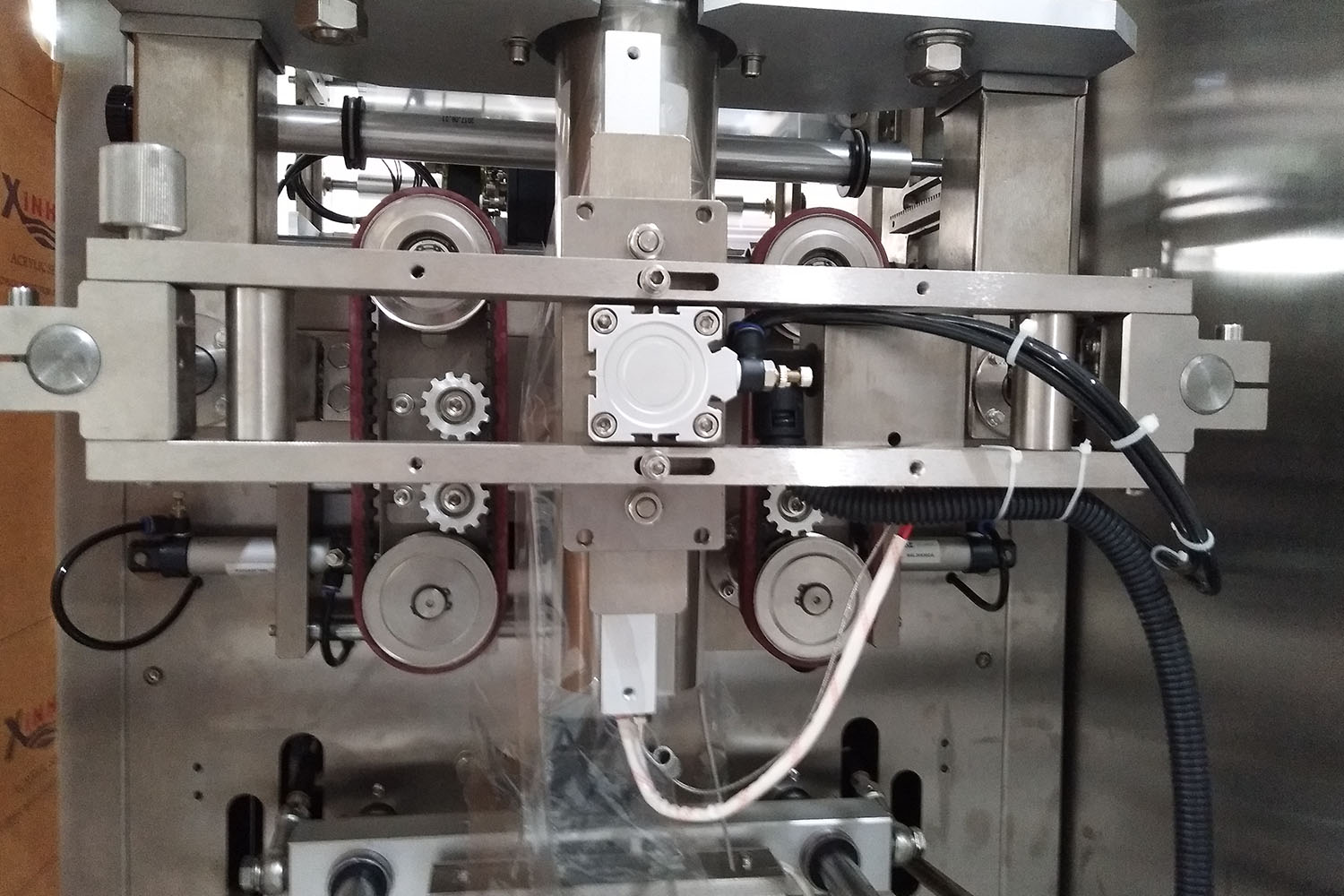 Seasoning powder packaging machine with Automatic Screw Conveyor