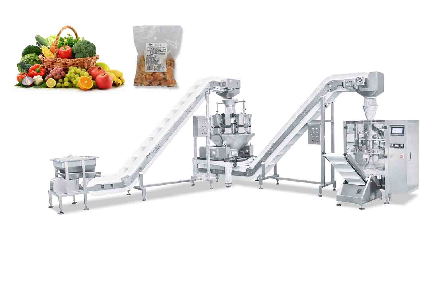 Food secondary Feeding and Packing Machine Multifunction Automatic Weighter ZV-420A
