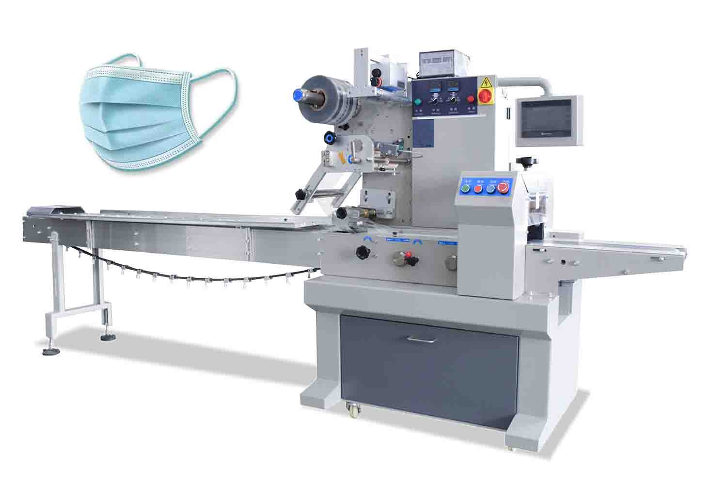 Facial Маsk Flow Packaging Machine VT-110X Manufacturing Carbon Steel
