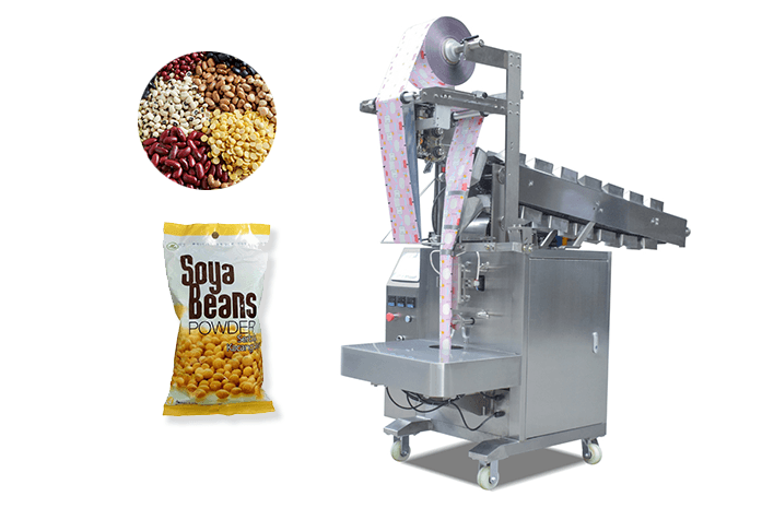 Semi-automatic chain drive granule grain packaging machine