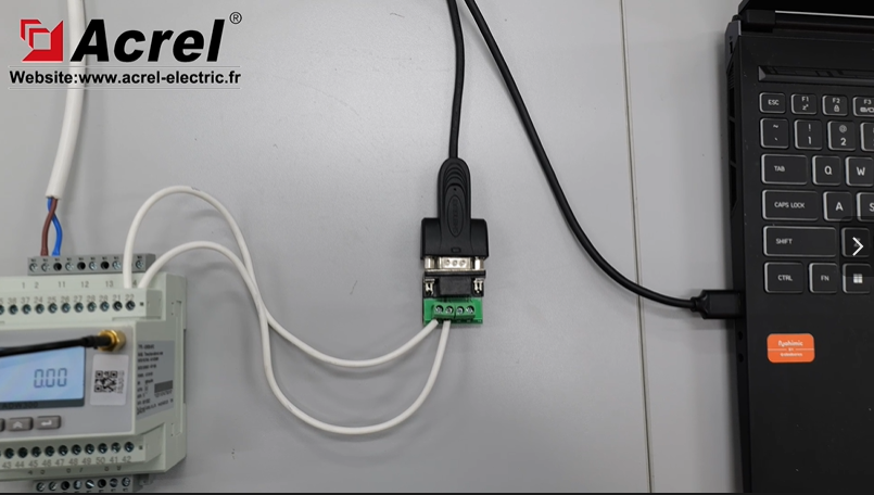 ADW300 connect to laptop via USB to RS485 converte