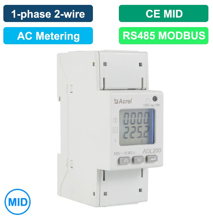 ADL200 AC Single Phase Energy Meter(MID)