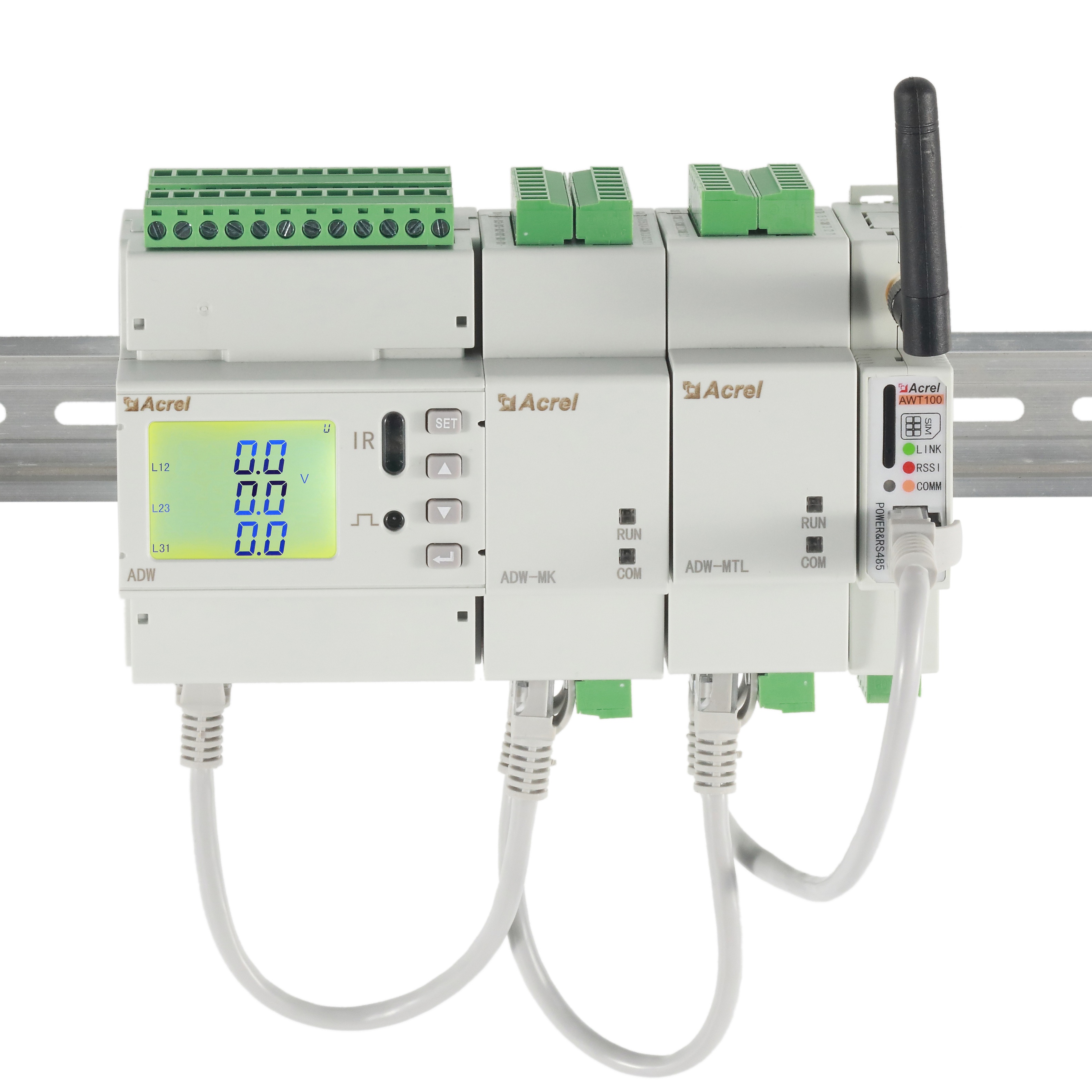Rail Mounted IoT Wireless Energy Meter ADW210