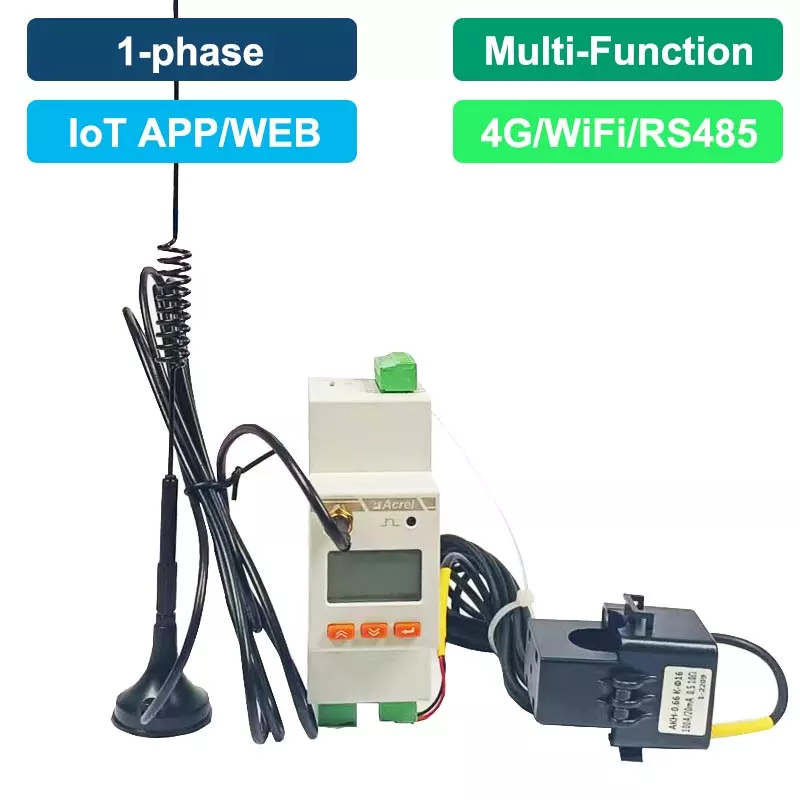 4G/WIFI 1 Phase Wireless Energy Meter ADW310