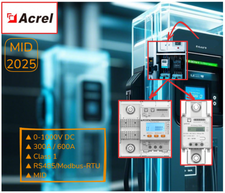 MID Certified DC Power Meter DJSF1352-D-600