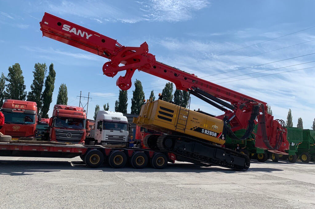August 2019,the rotary drilling rig was transported toTashkent ,the city of Uzbekistan.