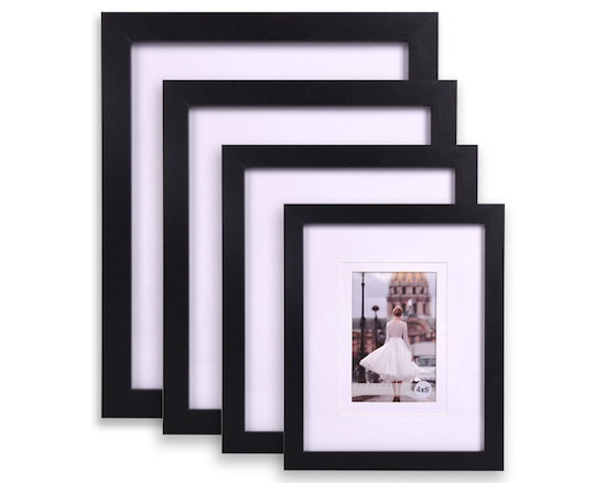 Bulk Wholesale Top Selling Custom Size 6x8 8x10 12x16 Wall Hanging A4 Black MDF Wood Picture Photo Frame