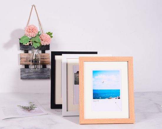 Modern Black 5x7 8x10 A4 Display Pictures Wood MDF Multi Photo Frames Collage for Wall or Tabletop Display