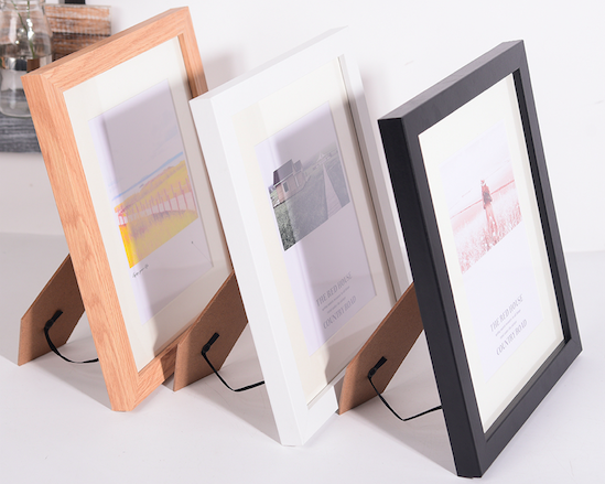 Modern Black 5x7 8x10 A4 Display Pictures Wood MDF Multi Photo Frames Collage for Wall or Tabletop Display