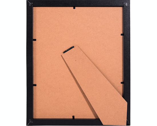 Modern Simple Style High Definition Glass Display Pictures 4x6 5x7 6x8 A4 Wooden Black Frame Set of 6 with Mat