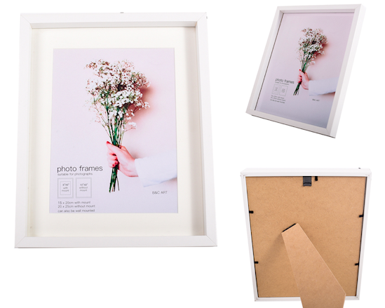 New Wholesale Hot Selling A4 Modern Simplicity White Wood Wooden Photo Picture Frame A1 A2 A3
