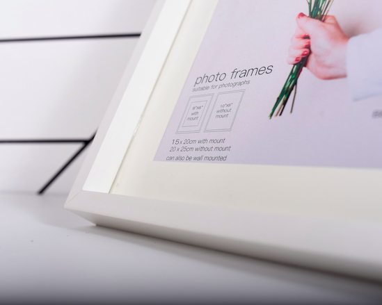New Wholesale Hot Selling A4 Modern Simplicity White Wood Wooden Photo Picture Frame A1 A2 A3