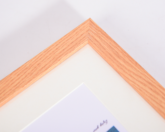 Hot Sale Customized Natural Wood Color 8x10 11x14 Collage Picture Frames Set with Mat