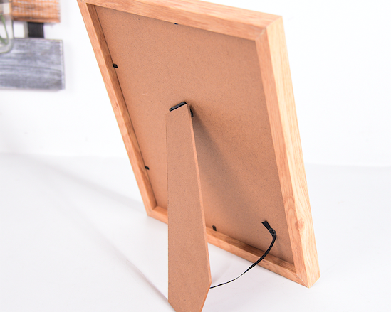 Hot Sale Customized Natural Wood Color 8x10 11x14 Collage Picture Frames Set with Mat