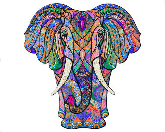 Wooden Puzzle Jigsaw Unique Animal Shape Jigsaw Pieces Colorful Deer Wooden Puzzle Jigsaw Puzzles for Kids and Adults251513