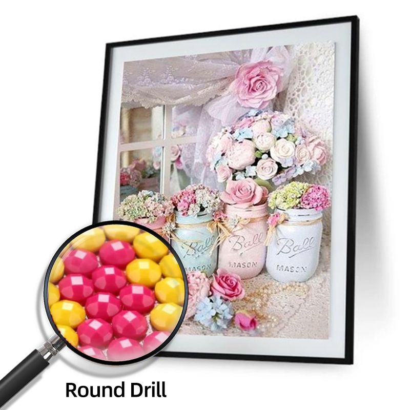 Round Diamond 30*40CM With Frame