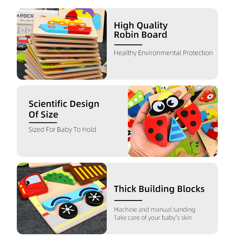 Wooden Puzzles Toys For Children