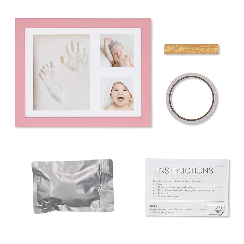 Baby Handprint Footprint Photo Frame
