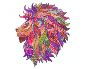 Manufacturer 3D A3 A4 A5 wooden puzzle jigsaw Best Gift Unique Shape Jigsaw puzzle Pieces Majestic Wolf lion fox for Adults Kids675574