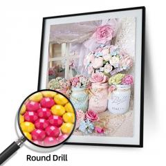 Round Diamond 30*40CM With Frame