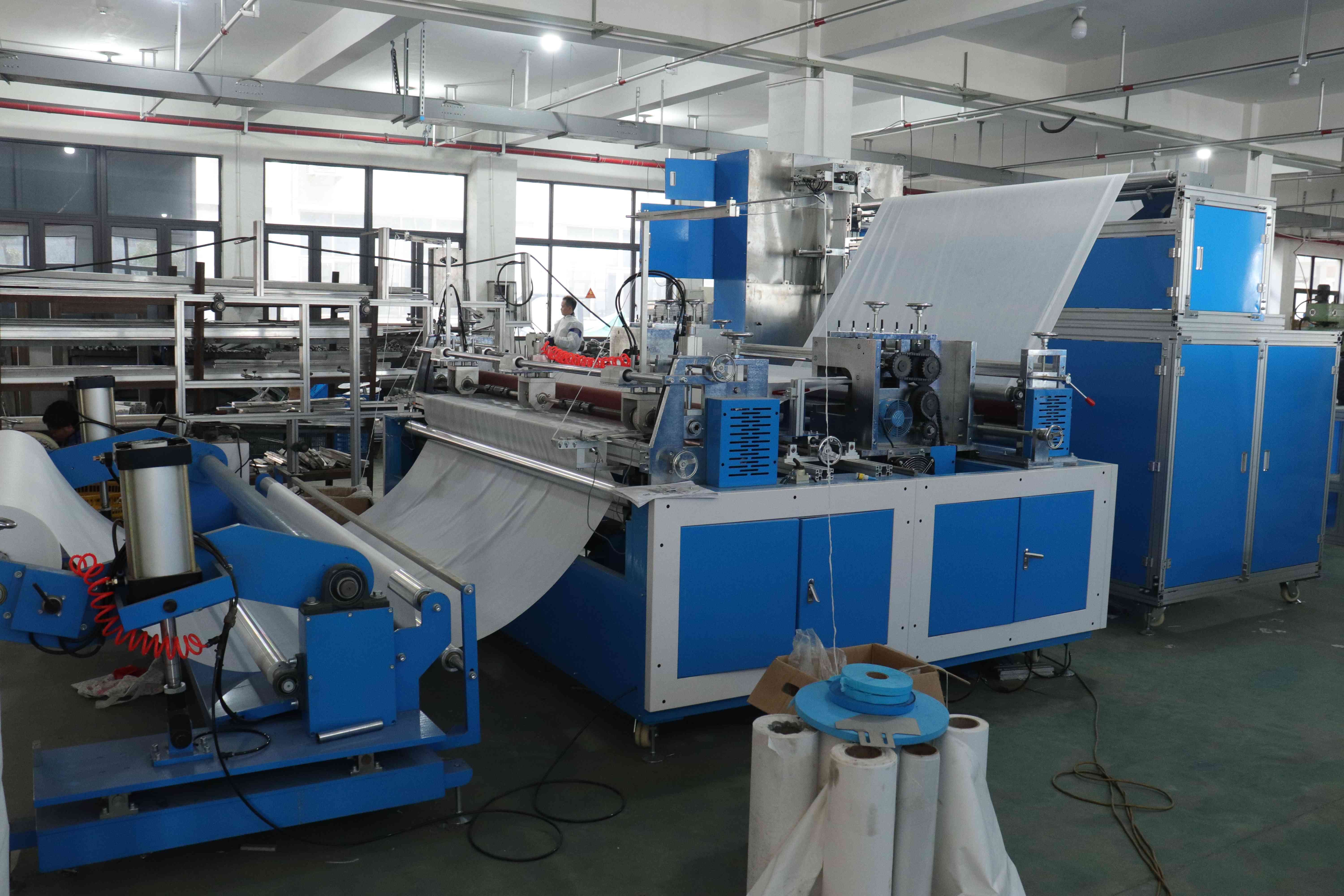 Disposable Bed sheet with elastic  folding machine