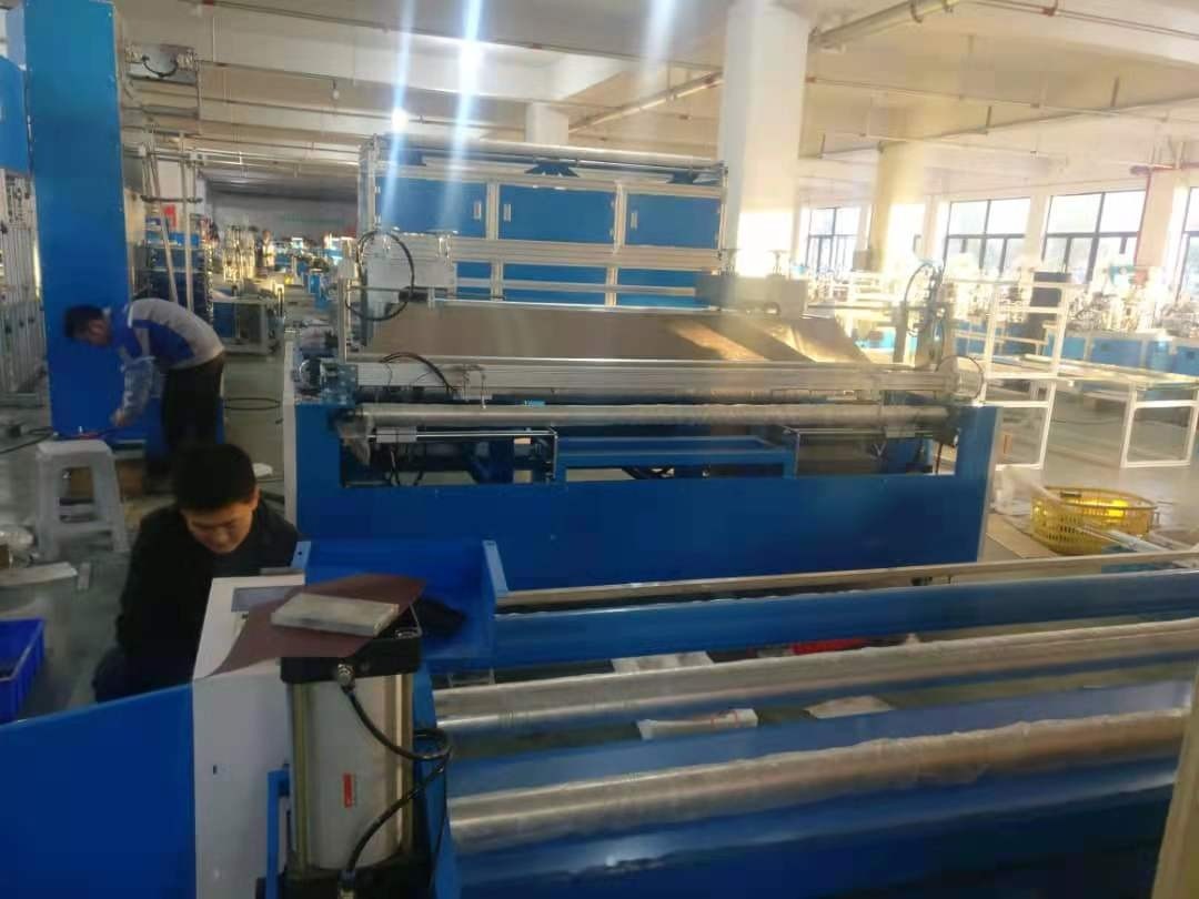 Disposable Bed sheet with elastic  folding machine